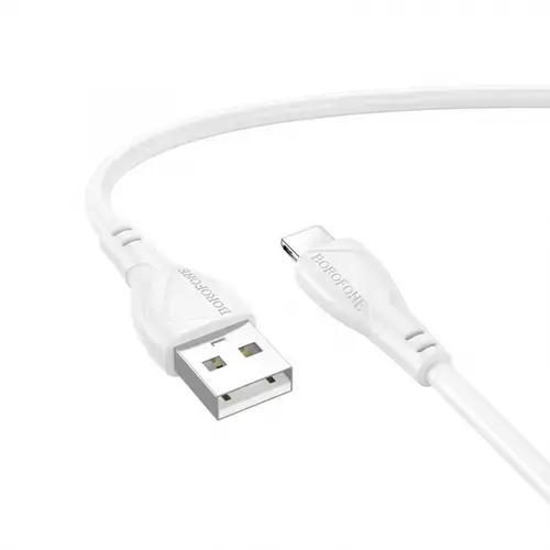 Cablu Date si Incarcare USB-A - Lightning Borofone BX121 Energy, 18W, 1m, Alb