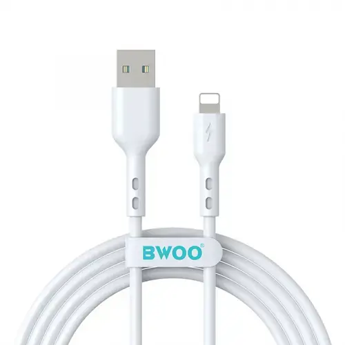Cablu Date si Incarcare USB-A - Lightning BWOO BO-X172L-2M, 18W, 2m, Alb