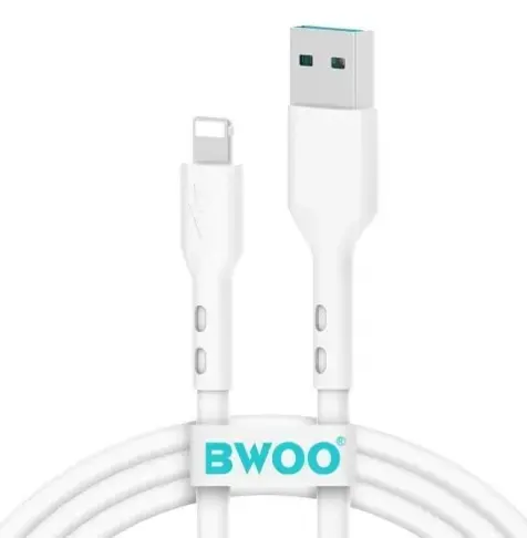 Cablu Date si Incarcare USB-A - Lightning BWOO X172L, 18W, 1m, Alb