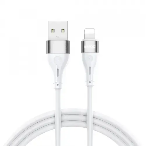 Cablu Date si Incarcare USB-A - Lightning BWOO X280L, 18W, 1m, Alb