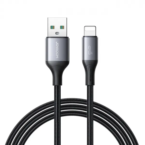 Cablu Date si Incarcare USB-A - Lightning Joyroom S-A28 Flash, 18W, 2m, Negru