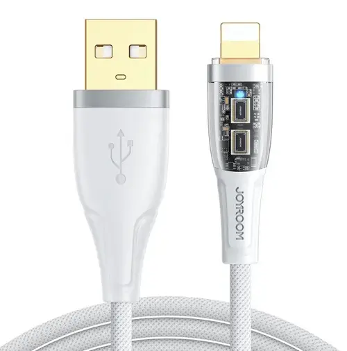 Cablu Date si Incarcare USB-A - Lightning Joyroom S-UL012A3, 18W, 1.2m, Alb