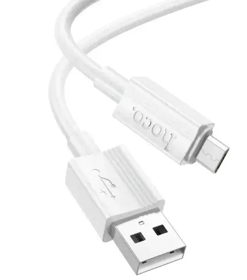 Cablu Date si Incarcare USB-A - microUSB HOCO X107, 18W, 1m, Alb