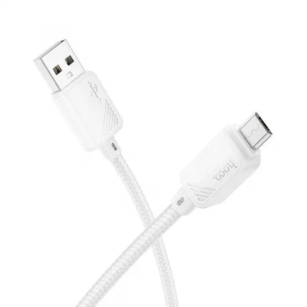 Cablu Date si Incarcare USB-A - microUSB HOCO X113, 18W, 1m, Alb
