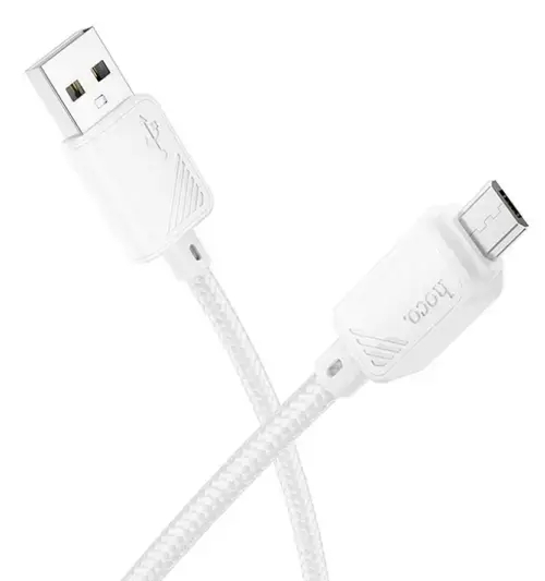 Cablu Date si Incarcare USB-A - microUSB HOCO X113, 18W, 1m, Alb