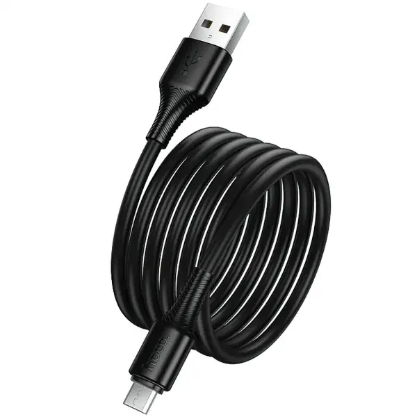 Cablu Date si Incarcare USB-A - microUSB HOCO X120, 18W, 1m, Negru