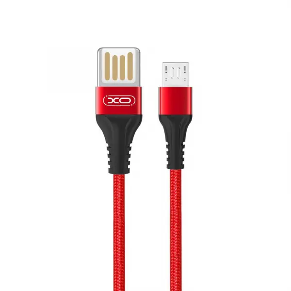 Cablu Date si Incarcare USB-A - microUSB XO Design NB118, 18W, 1m, Rosu