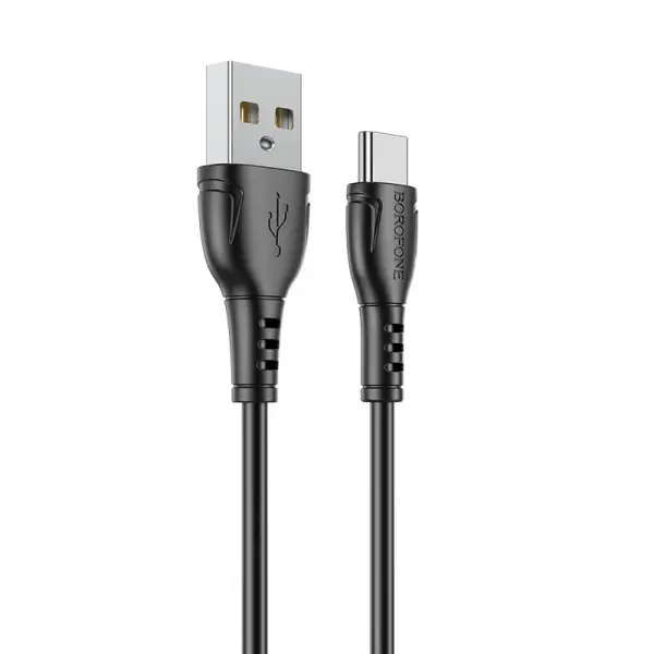 Cablu Date si Incarcare USB-A - USB-C Borofone BX51 Triumph, 20W, 1m, Negru