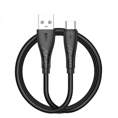 Cablu Date si Incarcare USB-A - USB-C BWOO BO-X318C, 27W, 1m, Negru