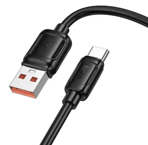 Cablu Date si Incarcare USB-A - USB-C HOCO X115, 100W, 1m, Negru