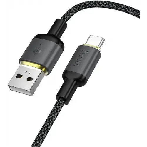 Cablu Date si Incarcare USB-A - USB-C HOCO X128 Benefit, 36W, 1m, Negru