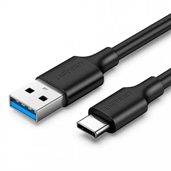 Cablu Date si Incarcare USB-A - USB-C UGREEN US184, 18W, 1m, Negru