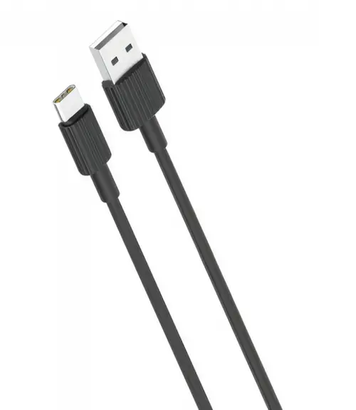 Cablu Date si Incarcare USB-A - USB-C XO Design NB156, 18W, 1m, Negru