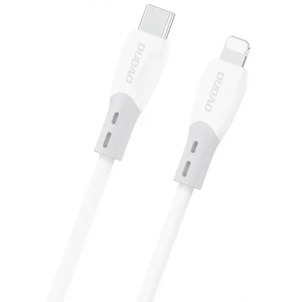 Cablu Date si Incarcare USB-C - Lightning Dudao L25SX, 30W, 1m, Alb