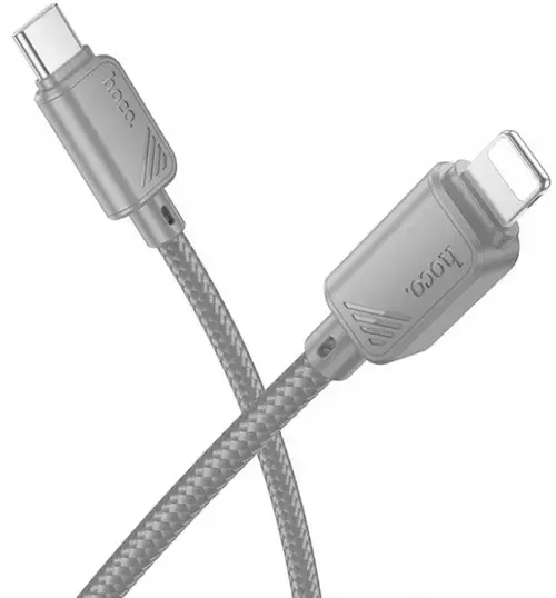 Cablu Date si Incarcare USB-C - Lightning HOCO X113, 27W, 1m, Gri
