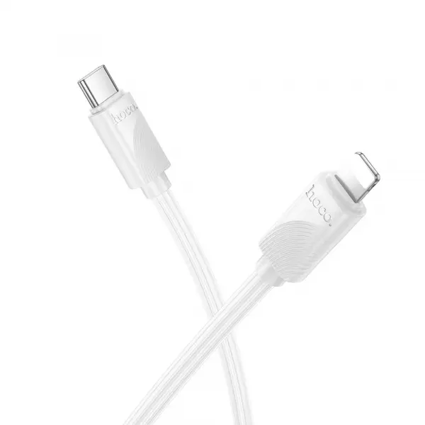 Cablu Date si Incarcare USB-C - Lightning HOCO X114, 27W, 1m, Alb