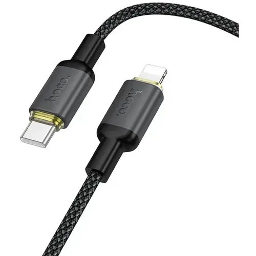 Cablu Date si Incarcare USB-C - Lightning HOCO X128 Benefit, 30W, 1m, Negru