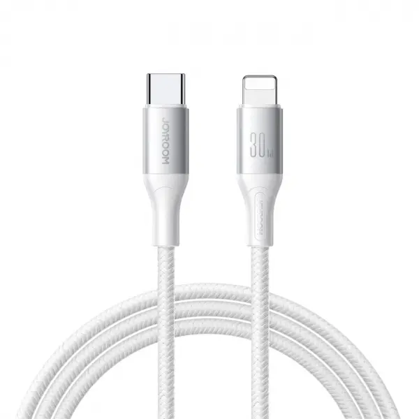 Cablu Date si Incarcare USB-C - Lightning Joyroom S-A28 Flash, 30W, 2m, Alb