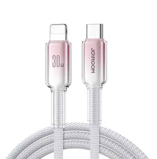 Cablu Date si Incarcare USB-C - Lightning Joyroom S-A42, 30W, 1.2m, Alb