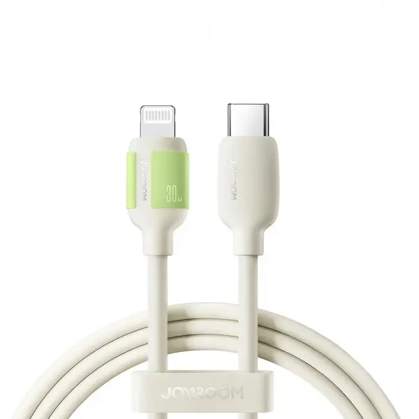 Cablu Date si Incarcare USB-C - Lightning Joyroom S-A53, 30W, 2m, Bej