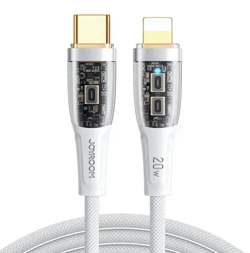 Cablu Date si Incarcare USB-C - Lightning Joyroom S-CL020A3, 20W, 1.2m, Alb