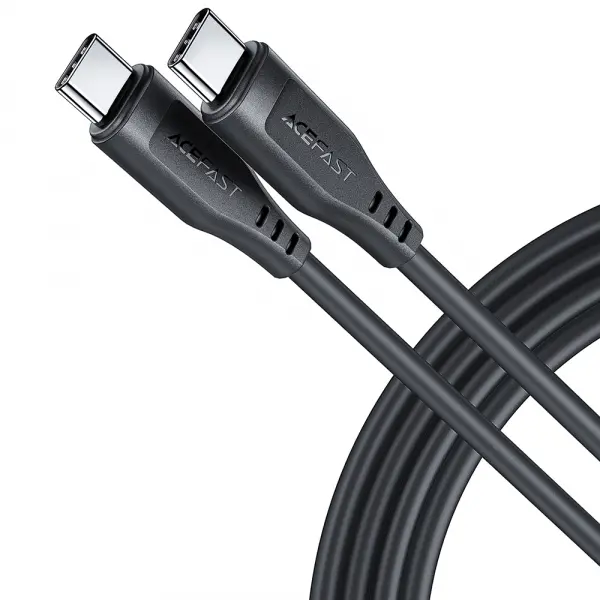 Cablu Date si Incarcare USB-C - USB-C Acefast C3-03, 60W, 1.2m, Negru
