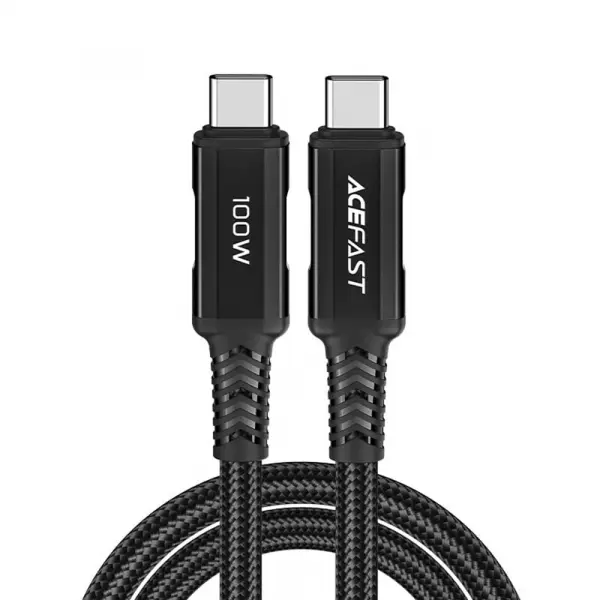 Cablu Date si Incarcare USB-C - USB-C Acefast C4-03, 100W, 2m, Negru