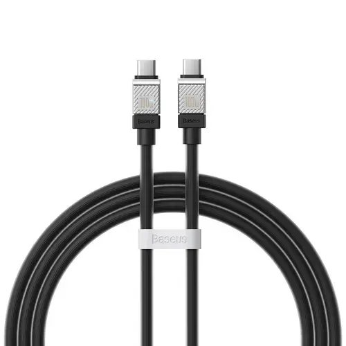 Cablu Date si Incarcare USB-C - USB-C Baseus CoolPlay, 100W, 2m, Negru CAKW000301