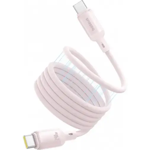 Cablu Date si Incarcare USB-C - USB-C Baseus PicoGo, 240W, 1m (Roz)