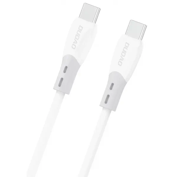 Cablu Date si Incarcare USB-C - USB-C Dudao L25SC, 60W, 1m, Alb