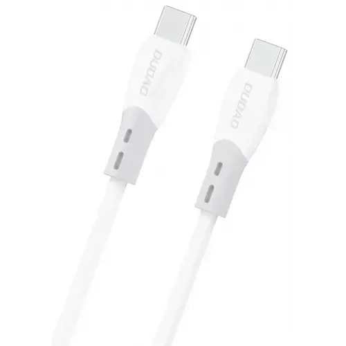 Cablu Date si Incarcare USB-C - USB-C Dudao L25SC, 60W, 2m, Alb