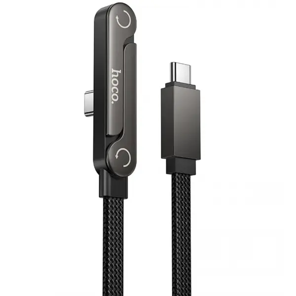 Cablu Date si Incarcare USB-C - USB-C HOCO U150 Exquisite, 60W, 1.2m, Negru
