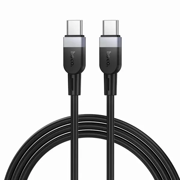 Cablu Date si Incarcare USB-C - USB-C HOCO X109, 60W, 1m, Negru