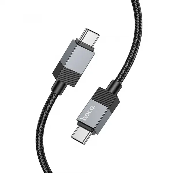 Cablu Date si Incarcare USB-C - USB-C HOCO X110, 60W, 1m, Negru