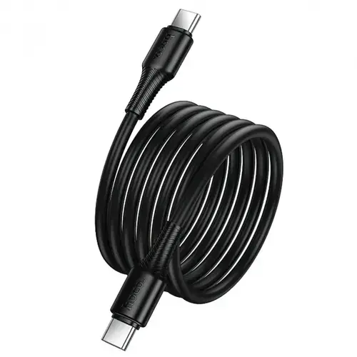 Cablu Date si Incarcare USB-C - USB-C HOCO X120, 60W, 1m, Negru