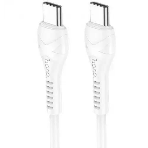 Cablu Date si Incarcare USB-C - USB-C HOCO X37, 60W, 1m, Alb