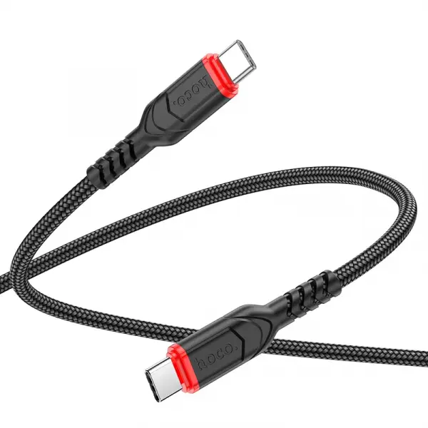 Cablu Date si Incarcare USB-C - USB-C HOCO X59, 60W, 3m, Negru