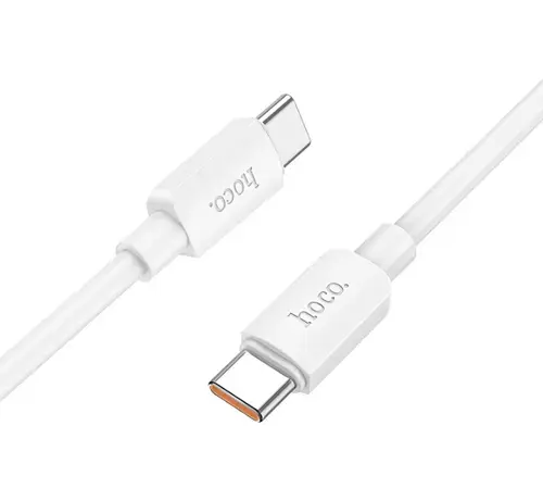 Cablu Date si Incarcare USB-C - USB-C HOCO X96, 100W, 1m, Alb