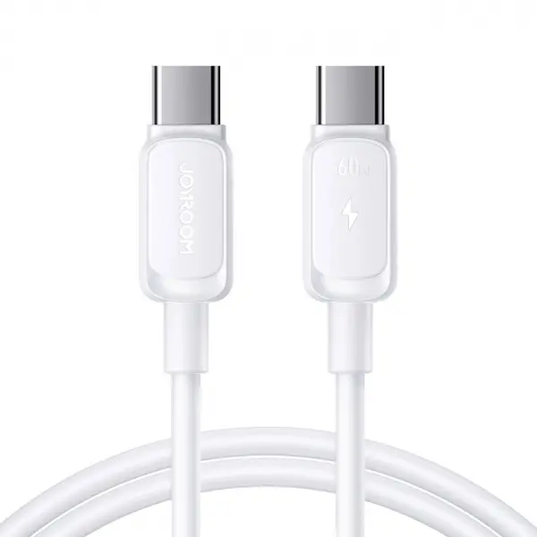 Cablu Date si Incarcare USB-C - USB-C Joyroom S-A14, 60W, 1.2m, Alb