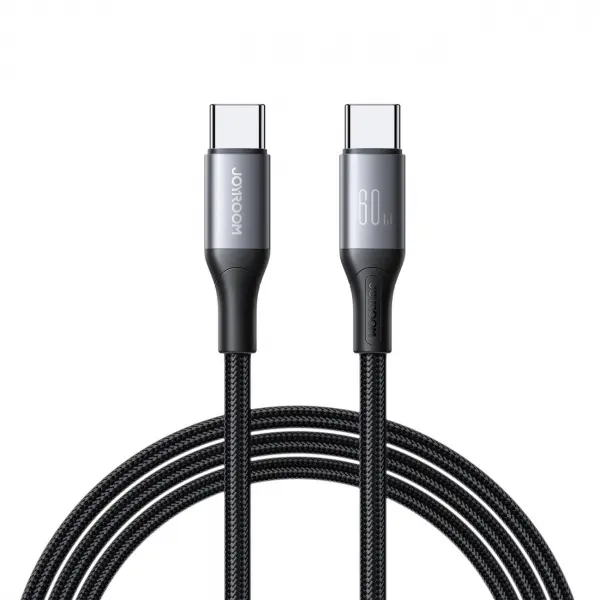 Cablu Date si Incarcare USB-C - USB-C Joyroom S-A28 Flash, 60W, 2m, Negru