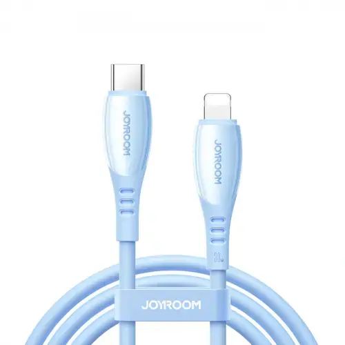 Cablu Date si Incarcare USB-C - USB-C Joyroom S-A59 Vibrant, 60W, 1.2m, Albastru