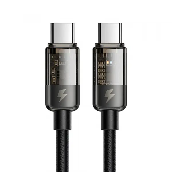 Cablu Date si Incarcare USB-C - USB-C McDodo CA-2840 Auto Power Off, 100W, 1.2m, Negru