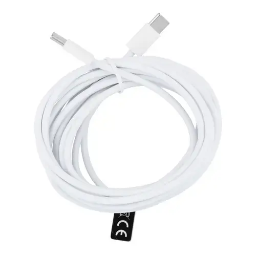 Cablu Date si Incarcare USB-C - USB-C OEM HD26 Box, 30W, 3m, Alb