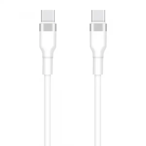 Cablu Date si Incarcare USB-C - USB-C Setty, 60W, 1m, Alb