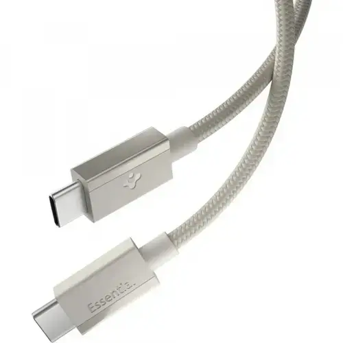 Cablu Date si Incarcare USB-C - USB-C Spigen EB6015CC, 60W, 1.5m, Gri