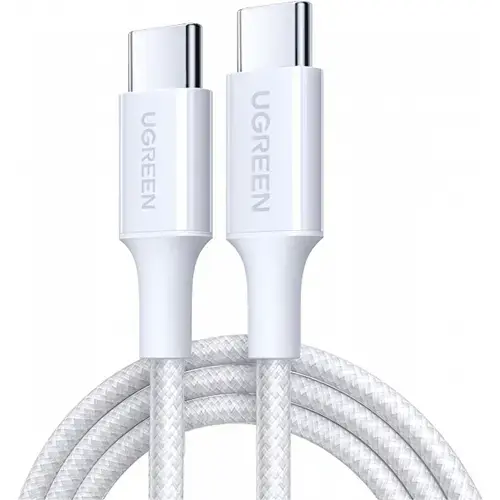 Cablu Date si Incarcare USB-C - USB-C UGREEN L501, 60W, 2m, Alb