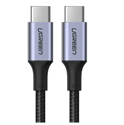 Cablu Date si Incarcare USB-C - USB-C UGREEN US316, 100W, 1.5m, Gri