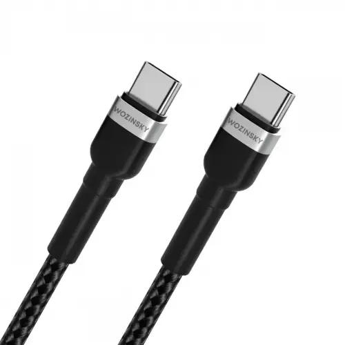 Cablu Date si Incarcare USB-C - USB-C WZK WNBCC2, 65W, 2m, Negru