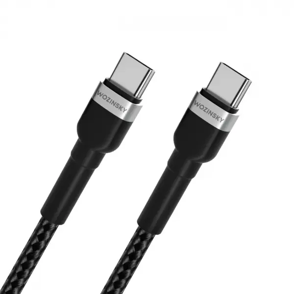 Cablu Date si Incarcare USB-C - USB-C WZK WNBCC2, 65W, 2m, Negru