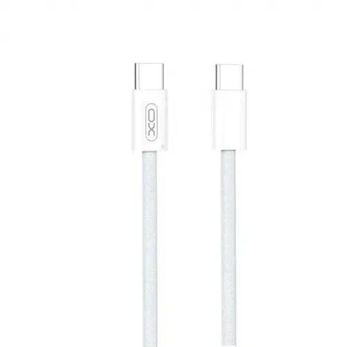 Cablu Date si Incarcare USB-C - USB-C XO Design NB-Q260B, 60W, 1.5m, Alb